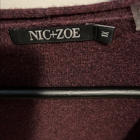 NIC+ZOE Women's Deep Burgundy Cardigan - Picture 2 of 2
